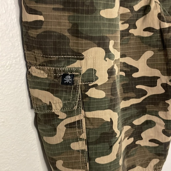 Tony Hawk shorts Men’s camo camouflage cargo rip stop fabric size 33 Inseam 11” - Picture 4 of 9